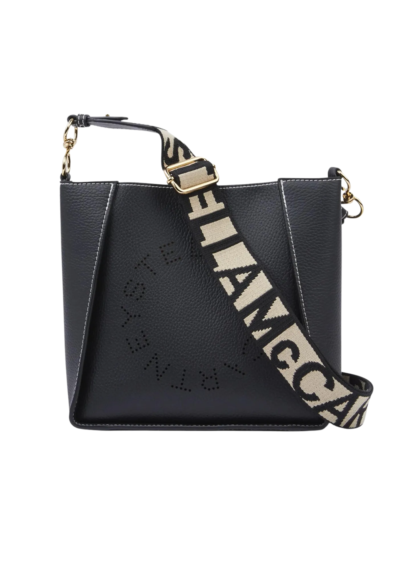 Mini Crossbody Bag Embossed Grainy Mat - Black