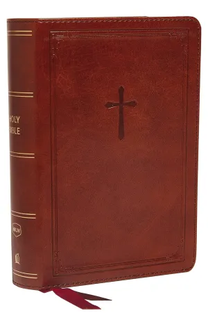 NKJV, End-of-Verse Reference Bible, Compact, Leathersoft, Brown, Red Letter, Comfort Print: Holy Bible, New King James Version Imitation Leather  September 29, 2020