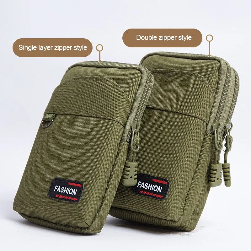 Nylon Tactical Bag Outdoor Molle Military Waist Fanny Pack Men Phone Pouch Camping Hunting