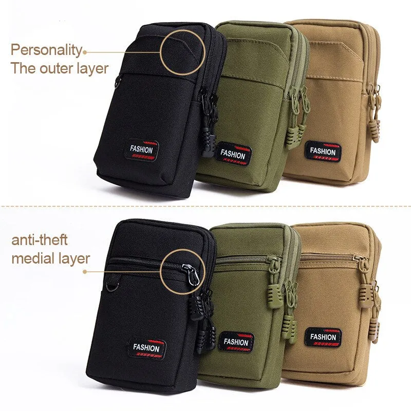 Nylon Tactical Bag Outdoor Molle Military Waist Fanny Pack Men Phone Pouch Camping Hunting