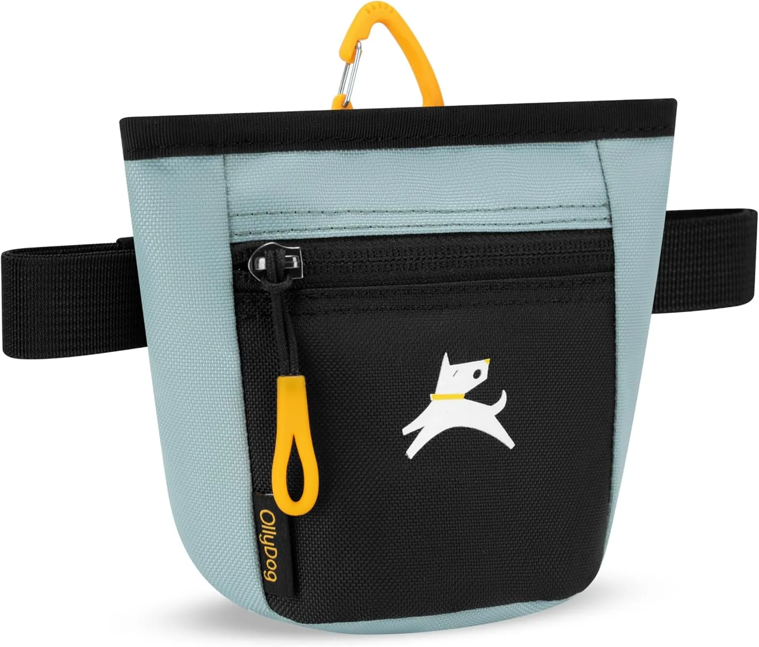 OllyDog Goodie Treat Bag, Dog Treat Pouch, Waist Belt Clip for Hands-Free Training, Magnetic Closure, Dog Training and Behavior Aids, Three Ways to Wear (St. Lucia)