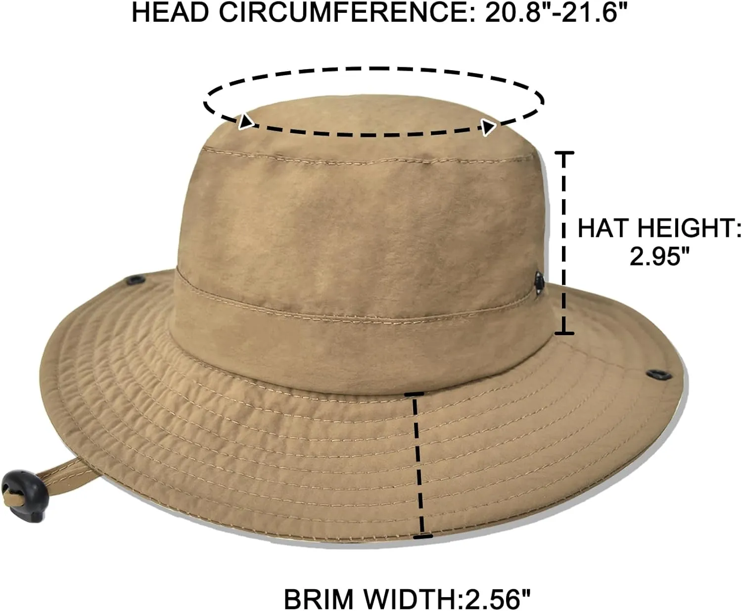 Outdoor Kids Sun Hat UPF 50  Quick Dry Foldable Bucket Hat Lightweight Adjustable Fishing Safari Hat for Girls and Boys