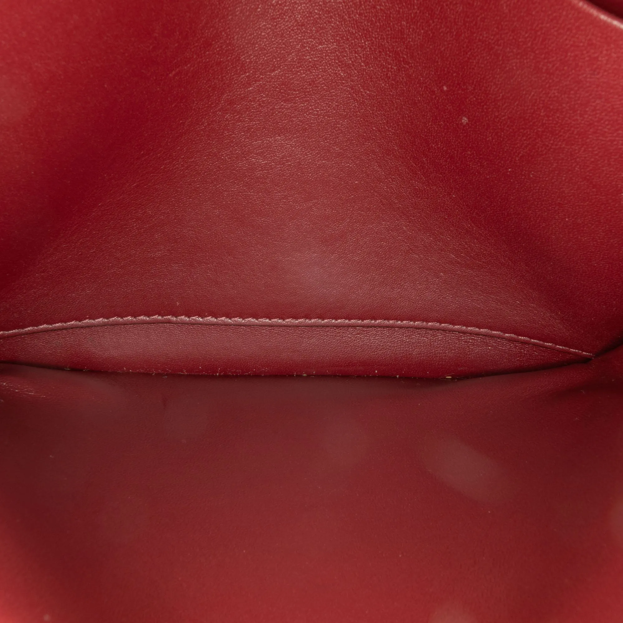 Red Celine Calfskin Triomphe Crossbody