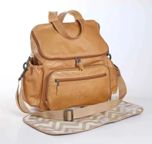 “Thandana”Leather Nappy Backpack