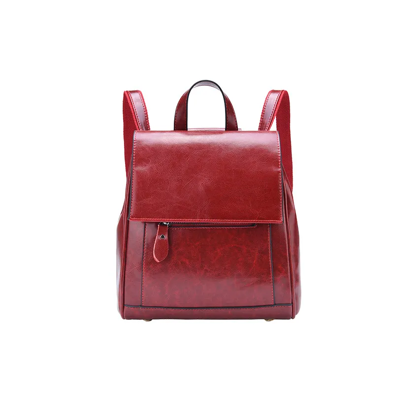 Top Grain Leather Backpack Ladies Leather Travel Backpacks Christmas Gift For Her