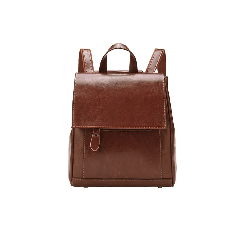 Top Grain Leather Backpack Ladies Leather Travel Backpacks Christmas Gift For Her