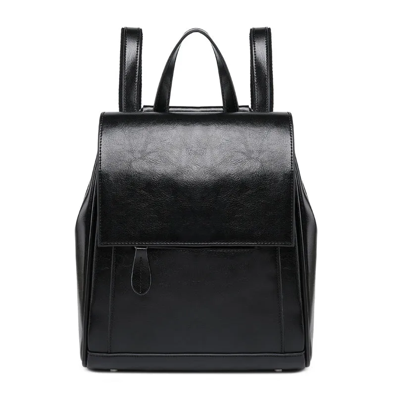 Top Grain Leather Backpack Ladies Leather Travel Backpacks Christmas Gift For Her