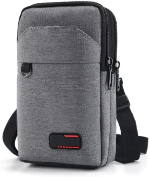 Travel Cell Phone Pouch Belt Pouch, Phone Holster Crossbody Bag with Shoulder Strap for iPhone Case Holder for Hand with Neck Lanyard Smartphone Walking Passport Wallet