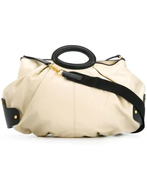Two Tone Slouchy Hobo Bag