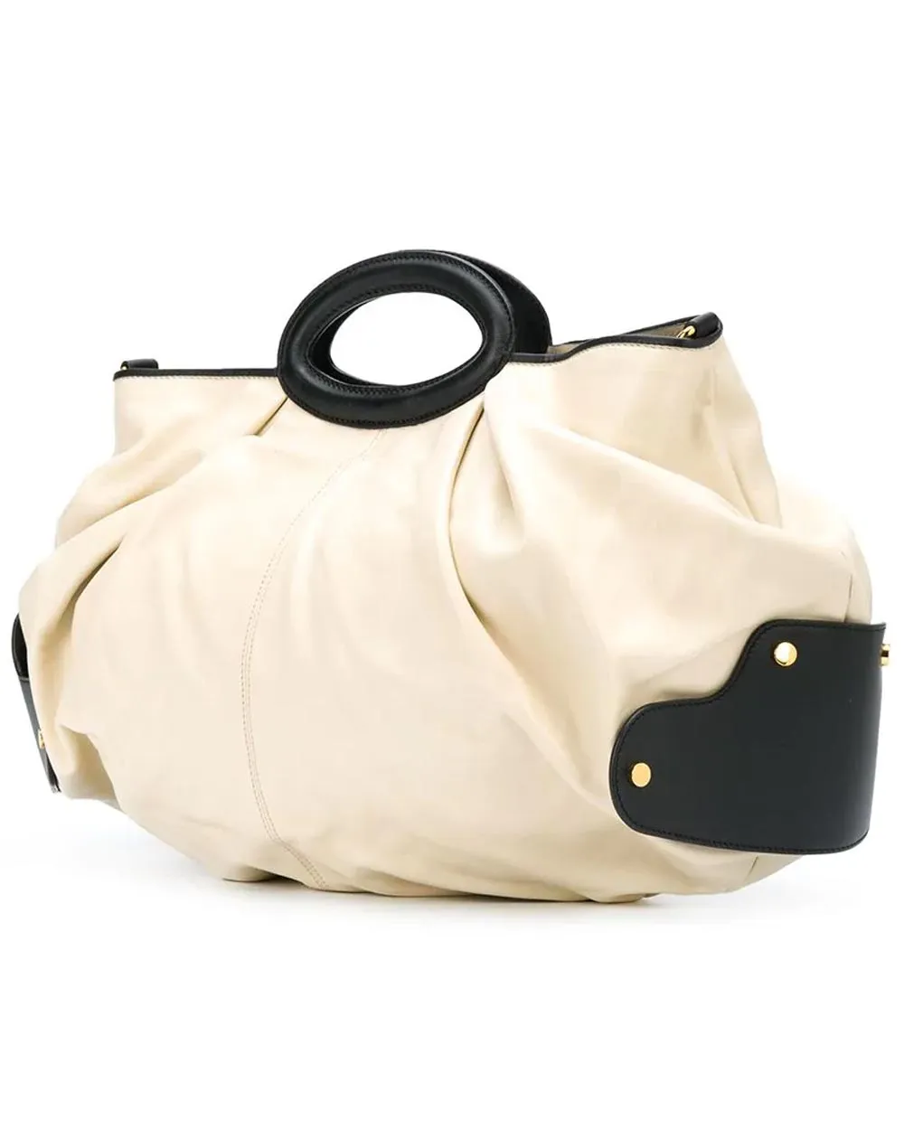 Two Tone Slouchy Hobo Bag