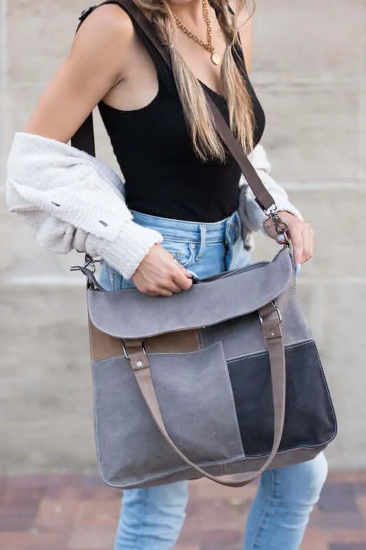 Urban Colorblock Messenger Bag