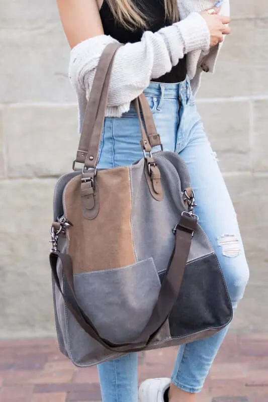 Urban Colorblock Messenger Bag