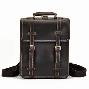 Vintage Designer 100% Genuine Leather Backpack Travel