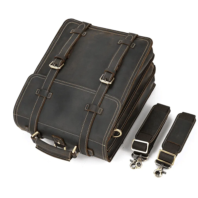 Vintage Designer 100% Genuine Leather Backpack Travel