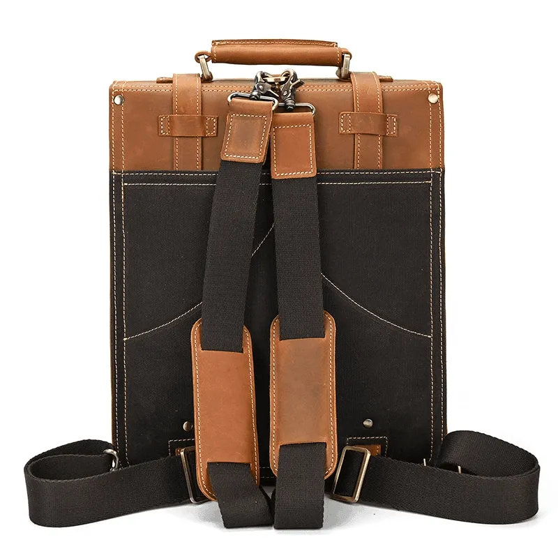 Vintage Designer 100% Genuine Leather Backpack Travel