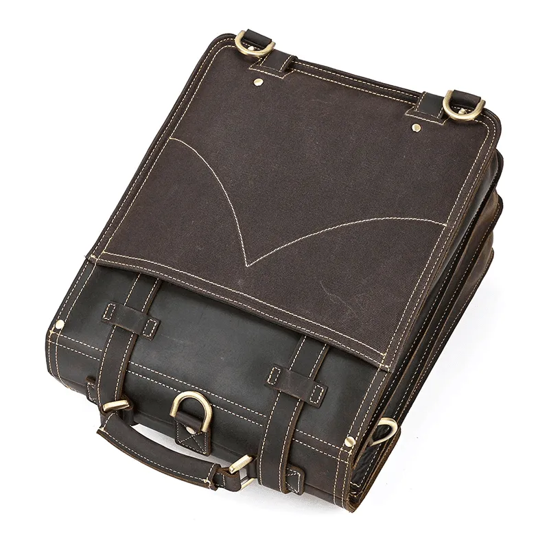 Vintage Designer 100% Genuine Leather Backpack Travel