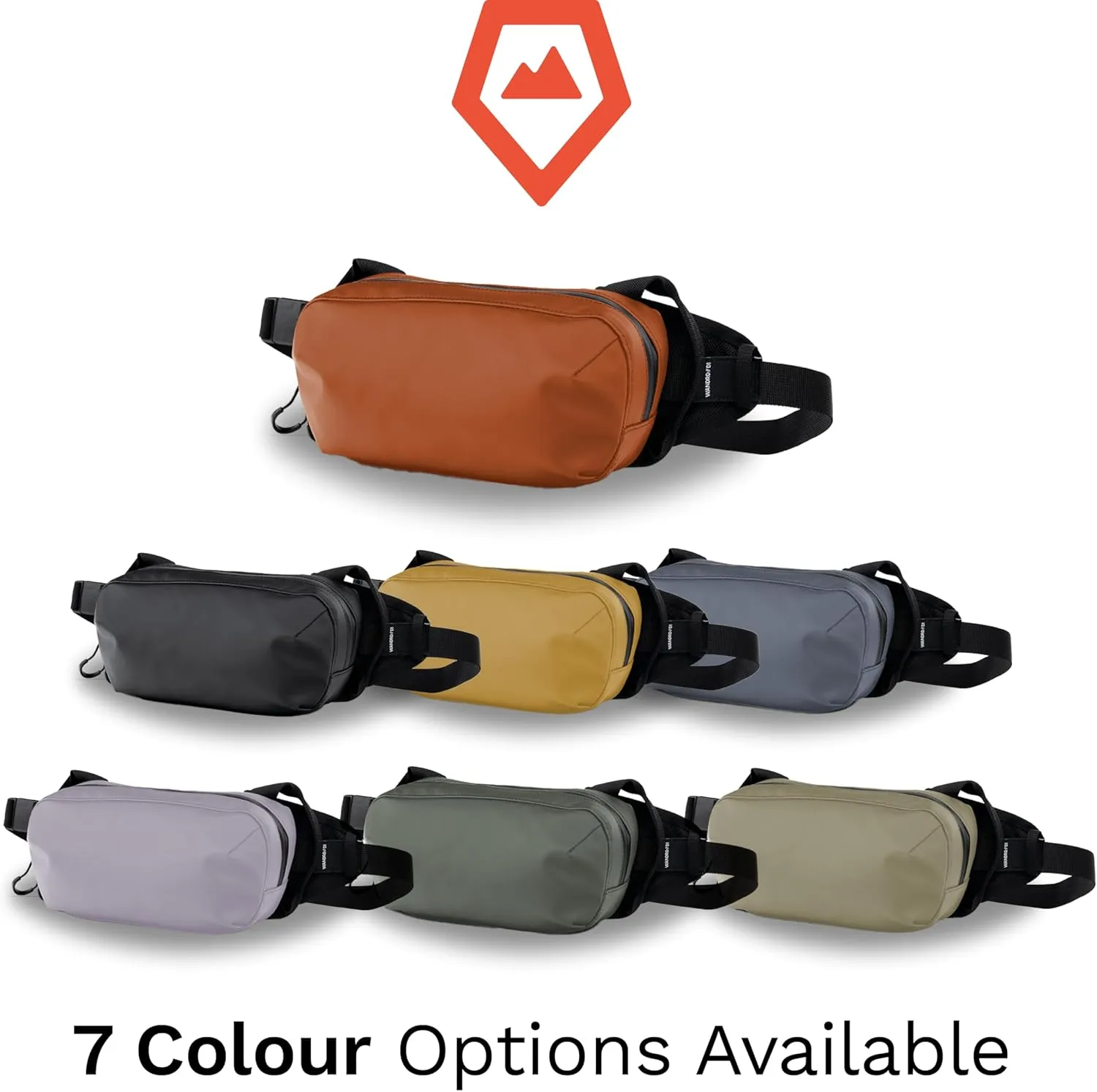 WANDRD All-New D1 Fanny Pack - Crossbody Carry Bag for Hiking, Traveling, Festivals, Sports, and More - Weather-Resistant for Phones, Wallets, Keys, and Camera (Sedona Orange)