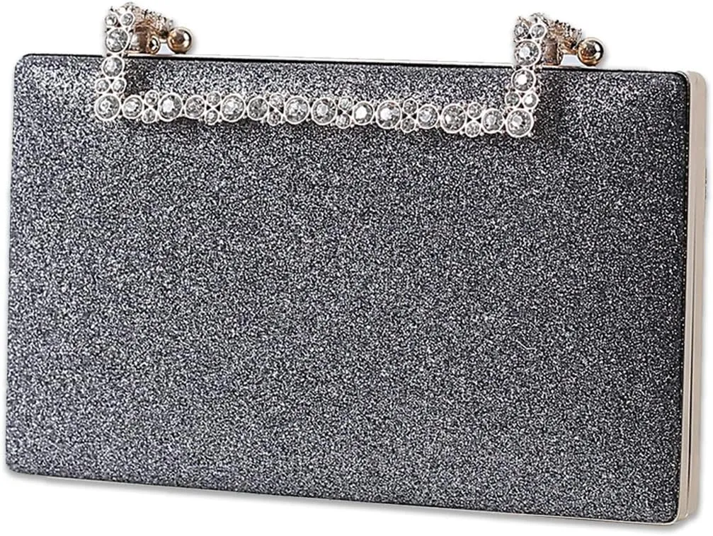 Women Clutch Purse Glitter Evening Bag Sequins Clutch Bag Sparkly Handbag Bridal Wedding Purse